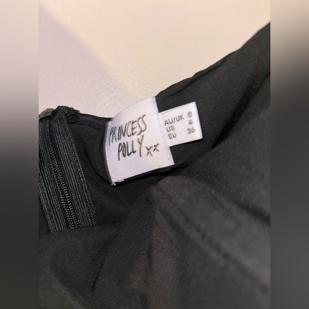 Princess Polly Black Strapless Wide-Leg Jumpsuit - Picture 5 of 5